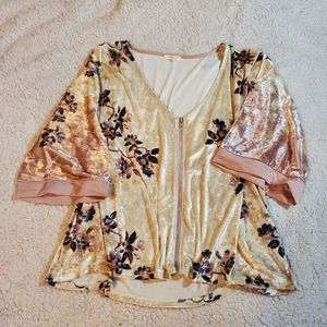Floral Zip-Up